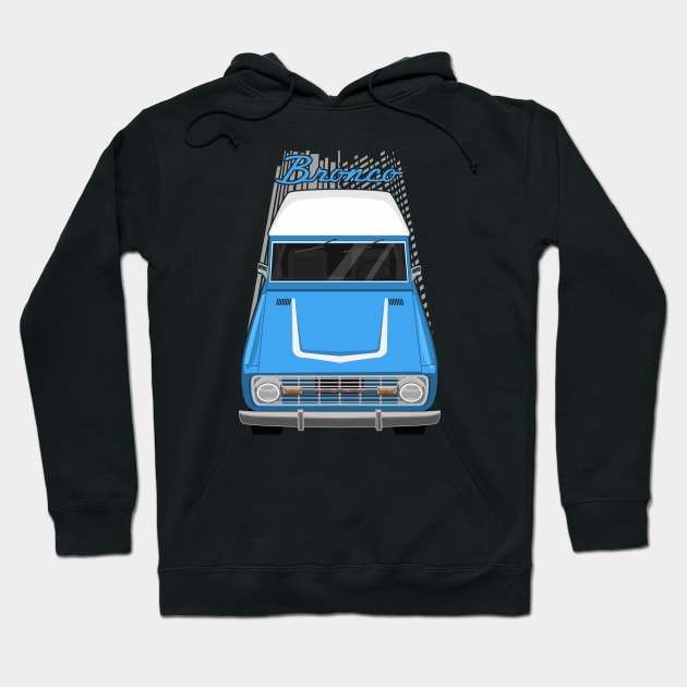 Ford Bronco 1st gen - Grabber Blue Hoodie by V8social